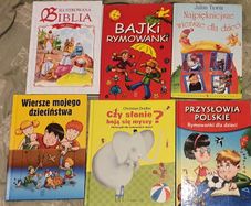 NEW - Polish fairy tales and the Bible for children in Polish Set of 6 books