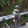 Antique Cast Iron upcycled Plant Hanger/Bird Feeder Image 6