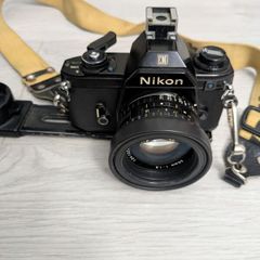 Nikon EM 35mm Film Camera + Series E 50mm f/1.8 Lens