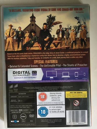 Preacher - Season 1 (2016) Dominic Cooper & Ruth Negga [DVD TV Boxsets]