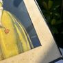 Graham Simmons antique period art deco print of woman in dress Image 2