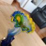 Vintage Art Glass Vase 19cm 380g Image 2