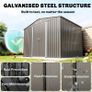 Metal Storage Shed Tool Box with Foundation 9 x 6FT Image 3