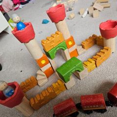 toyplan toy castle wood