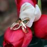 Vintage 1960/70s 'Toi et Moi' Emerald, Ruby & Diamond Ring Image 7