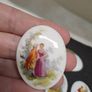 Antique Porcelain Portrait Plaques Cabochons Image 6