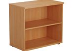 Desk High Open Bookcase 730mm High - 2 Level