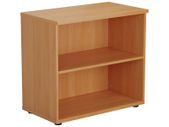 Desk High Open Bookcase 730mm High - 2 Level