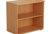 Desk High Open Bookcase 730mm High - 2 Level