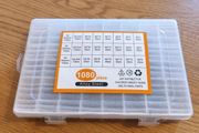 M2 M3 M4 Screw Nut Washer Assortment Kit 1080pcs Alloy Steel