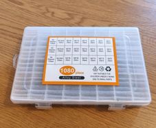 M2 M3 M4 Screw Nut Washer Assortment Kit 1080pcs Alloy Steel