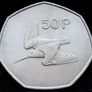[#25] - Ireland | 1970 | Irish 50p | 50 Pence | Woodcook | KM.24 | AU Image 2