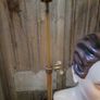 Antique Brass/Ceramic Hat Stand Image 3
