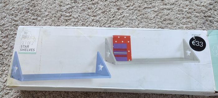 Set of two star shelves, brand NEW from Next