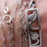 Vintage Sterling Silver 925 Floral Pendant  and Sterling Silver Chain 3g Image 8