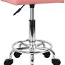NEW SALE | Square Rolling Stool PU Leather Height Adjustable Swivel Massage SPA Salon Stools Task Chair with Wheels Image 3