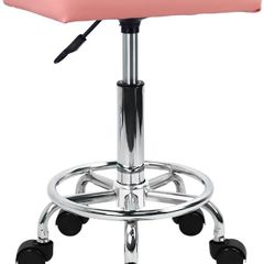 NEW SALE | Square Rolling Stool PU Leather Height Adjustable Swivel Massage SPA Salon Stools Task Chair with Wheels