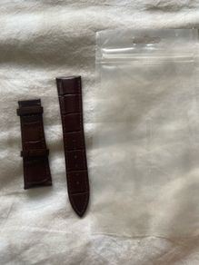brown genuine leather watch strap