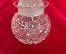 Crystal honey jar