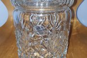 Cara lead crystal hand cut in Ireland biscuit/candy jar with lid
