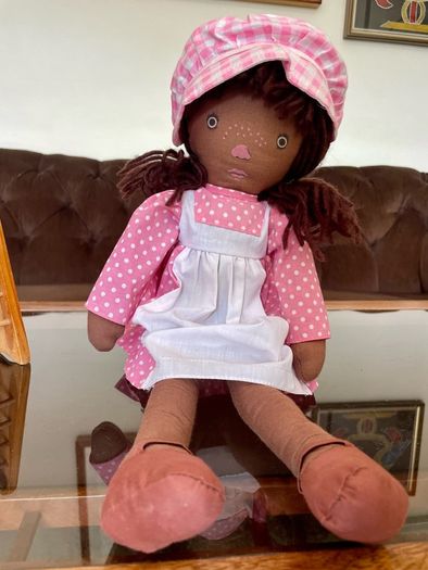 Vintage 1970s Pedigree Sarah Kay Black Rag Doll Ragdoll