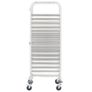 Kitchen Trolley for 16 Trays 38x55x163 cm Stainless Steel Image 4