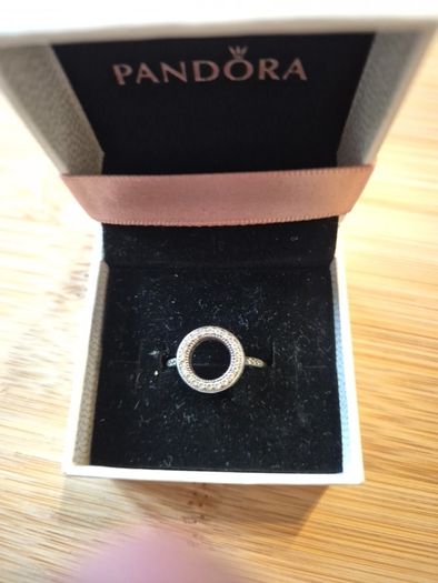 sterling silver Pandora circular Ring.