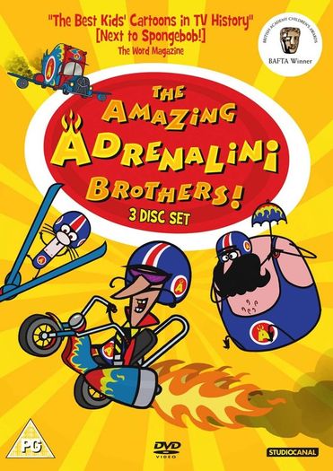 The Amazing Adrenalini Brothers 3 Dvd Set New And Sealed Cult Cartoon Comedy