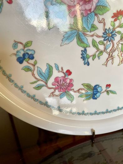 Vintage Aynsley Pembroke Melamine Serving Tray Birds & Floral Pattern English Cottage Decor