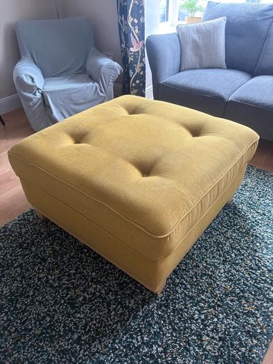 3 seater sofa and footstool