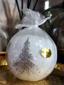 Handmade Christmas Candle | Festive Tree Xmas Decoration | Winter Home Decor