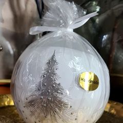 Handmade Christmas Candle | Festive Tree Xmas Decoration | Winter Home Decor
