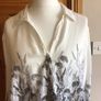Per una Ladies Blouse white black yellow blue Size 18 includes postage Image 2
