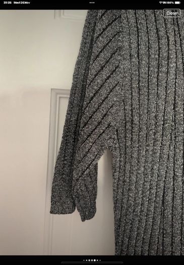 dress Bnwt grey short sleeve sparkle dress baloot brand size large