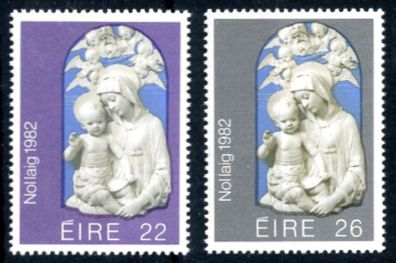 Ireland 1982 - Scott # 535-536 - Christmas - Complete Set -  Mint Never Hinged