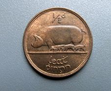 1953 Half Penny