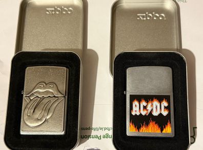 Vintage Rock band Zippo lighters
