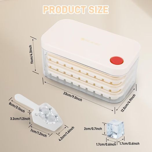 Brand New Ice Cube Tray Set 150 Cubes 3 Trays with Lid
