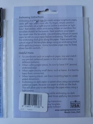 Brass Stencils x 3 - NEW