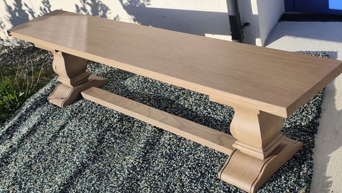200cm Vintage Ash Dining Bench Like New