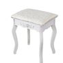 BRAND NEW 7 Drawers Retro Carved Dressing Table With Stool,Tri-Fold,Adjustable Makeup Mirrors,Europe Style Bedroom Furniture Image 4