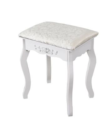 BRAND NEW 7 Drawers Retro Carved Dressing Table With Stool,Tri-Fold,Adjustable Makeup Mirrors,Europe Style Bedroom Furniture