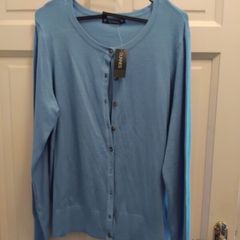 blue button cardigan 16 to 18 new tags