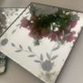 ShabbyChic Set of 2 Crackled Glass Candle Holders and Also Laura Ashley Mirror Bases for sale too 2e each Image 7