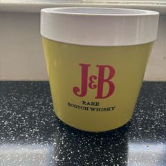 Vintage J&B scotch whisky ice bucket