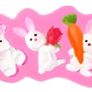 3 Easter Bunny chocolate mould Image 3