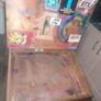 Beautiful Old Childs School Desk and Chair Image 3