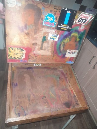 Beautiful Old Childs School Desk and Chair