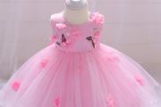 New Baby Girl Birthday Baptism Princess Floral Dress size 18-24 months