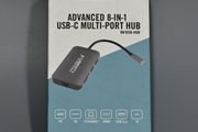Advanced 8-in-1 USB-C 3.1 Multi-Port RJ-45 HDMI SD/TF slot 3x USB-A 3.0 port Hub